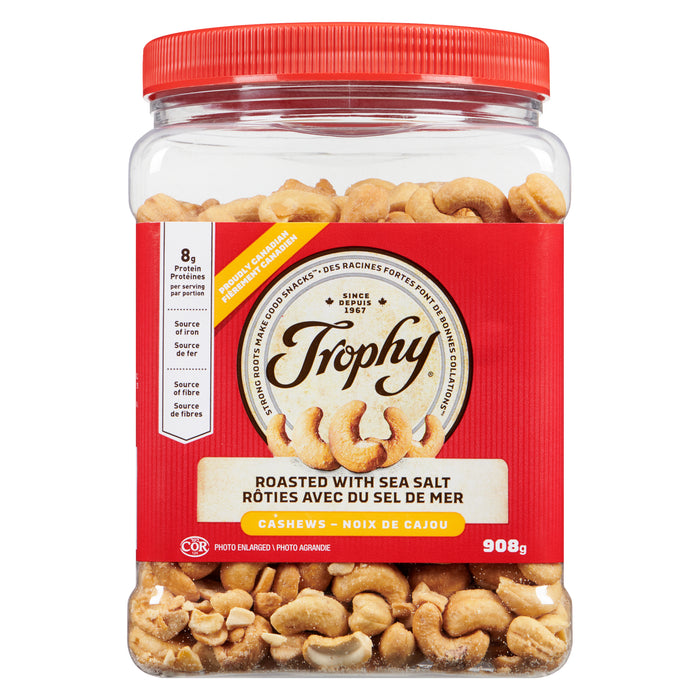 Trophy Roasted Cashews with Sea Salt, 908-g