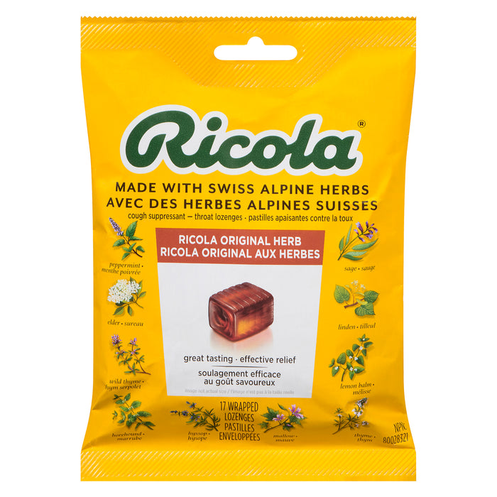 Ricola Pastilles Apaisantes Contre la Toux Original aux Herbes, emb. de 17