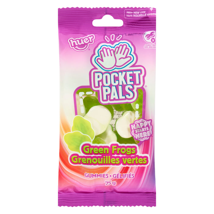 Huer Pocket Pals Gummies Green Frogs, 75 g