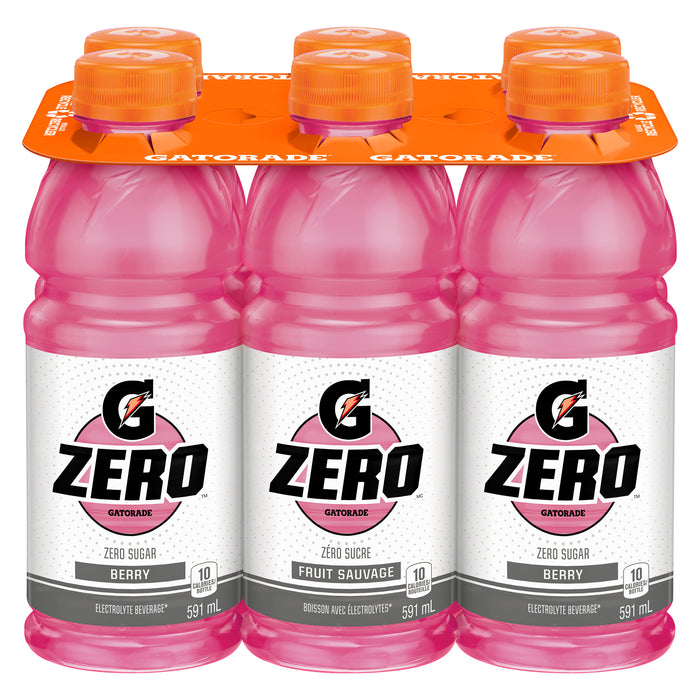 Gatorade Zero Berry Electrolyte Beverage, 591-ml