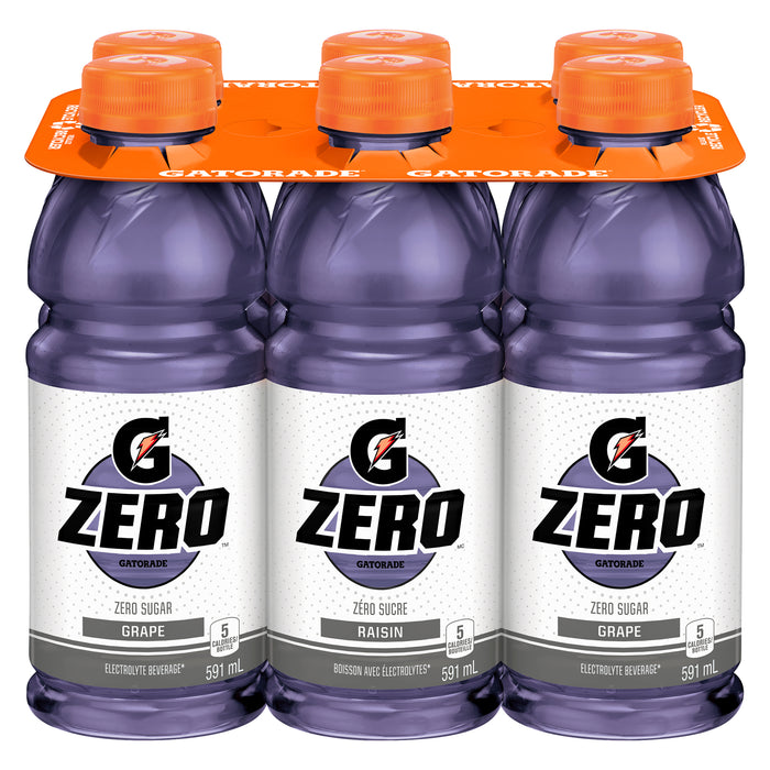 Gatorade Zero Boisson d'électrolytes raisin, 591 ml