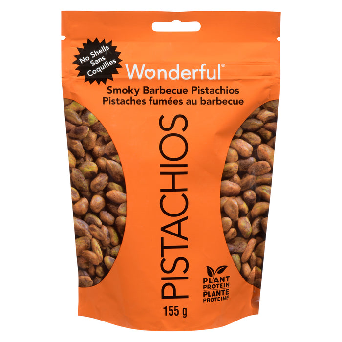 Wonderful Pistachios Smoky Barbecue Pistachios, No Shells, 155 g