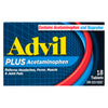 Advil Plus Acetaminophen Tablets, 18-Pack