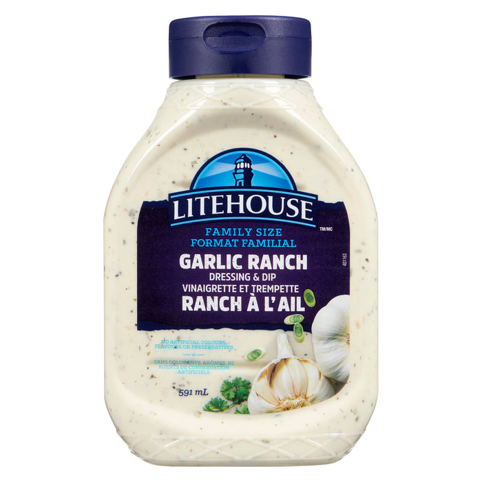 Litehouse Garlic Ranch Dressing & Dip, 591-ml