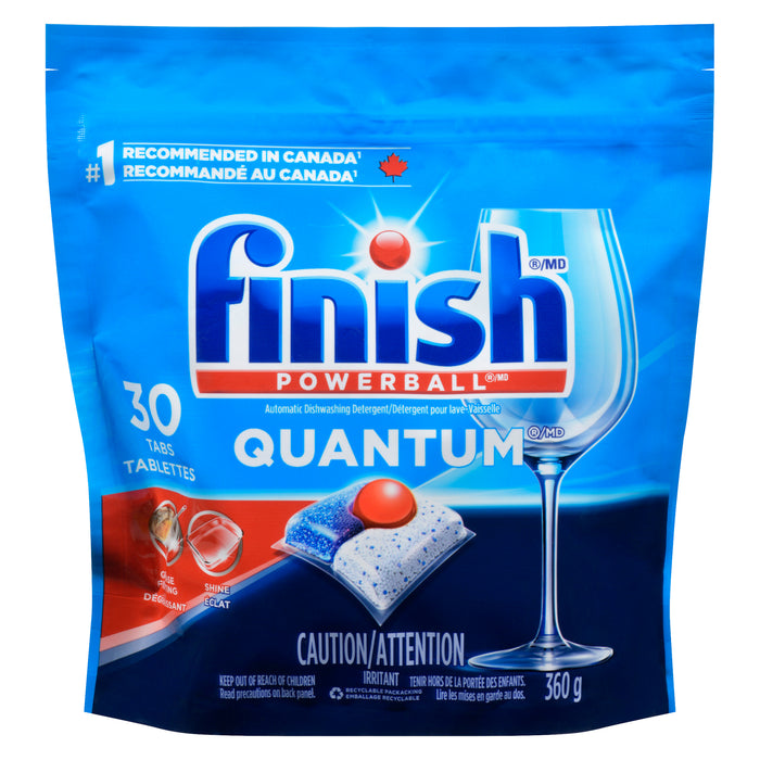 Finish Dishwasher Detergent, Quantum, Fresh, 30 Tablets