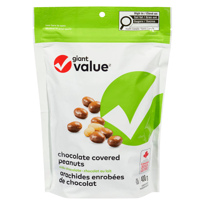 Giant Value Milk Chocolate Covered Peanuts, 400 g