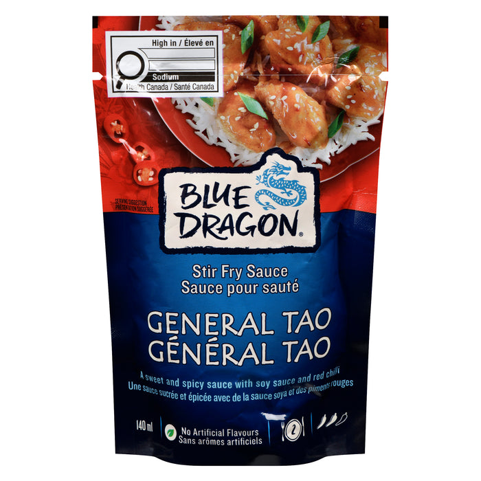 Blue Dragon Sauce pour Sauté Général Tao, 140 ml