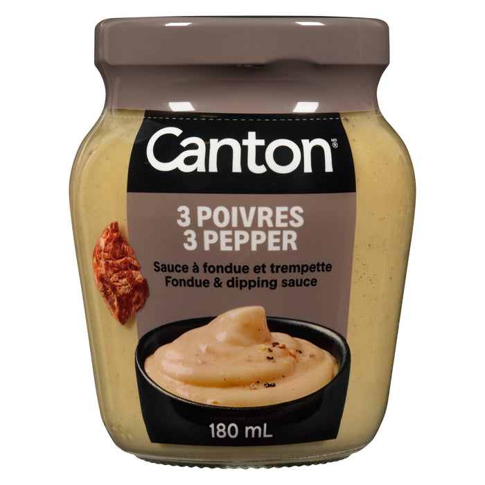 Canton 3 Pepper Fondue & Dipping Sauce, 180-ml
