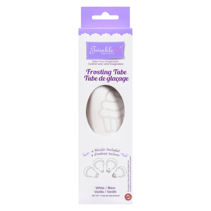Twinkle Baker Décor Frosting Tube White Vanilla, 80 g