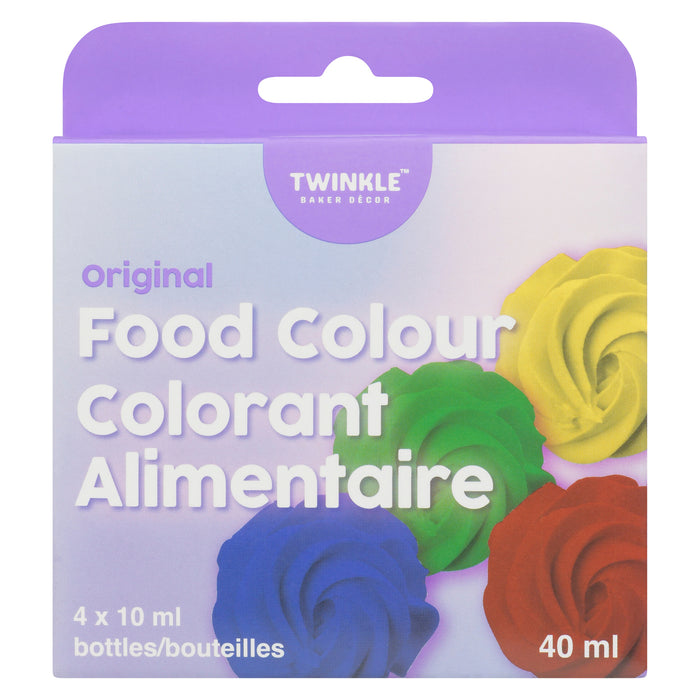 Twinkle Baker Décor Food Colour, 4-Pack, 10-ml