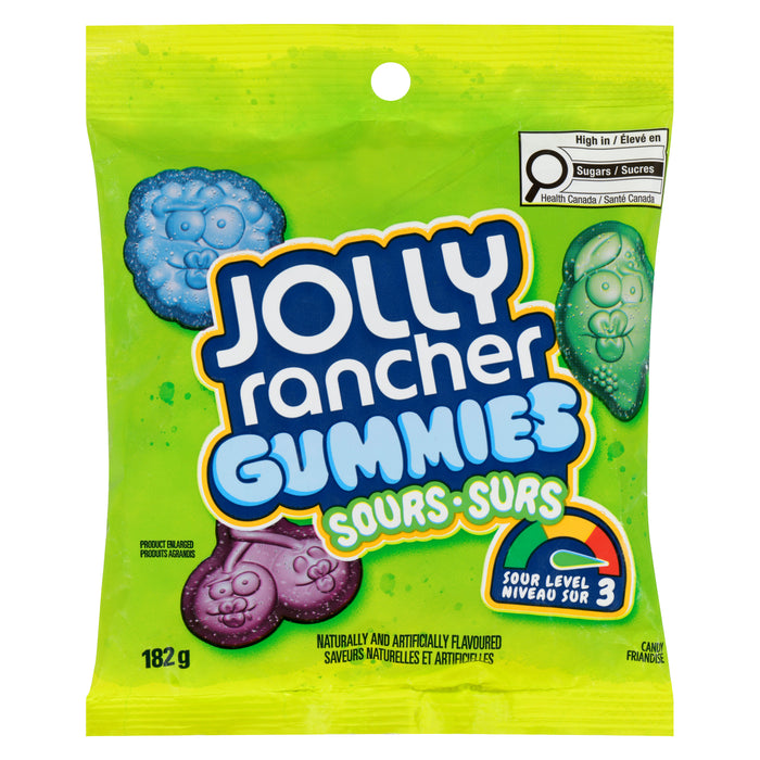 Jolly Rancher Candy Sours Gummies, 182-g