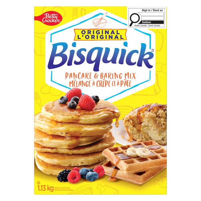 Betty Crocker Bisquick Mélange à Crêpe et à Pâte l'Original, 1.13 kg