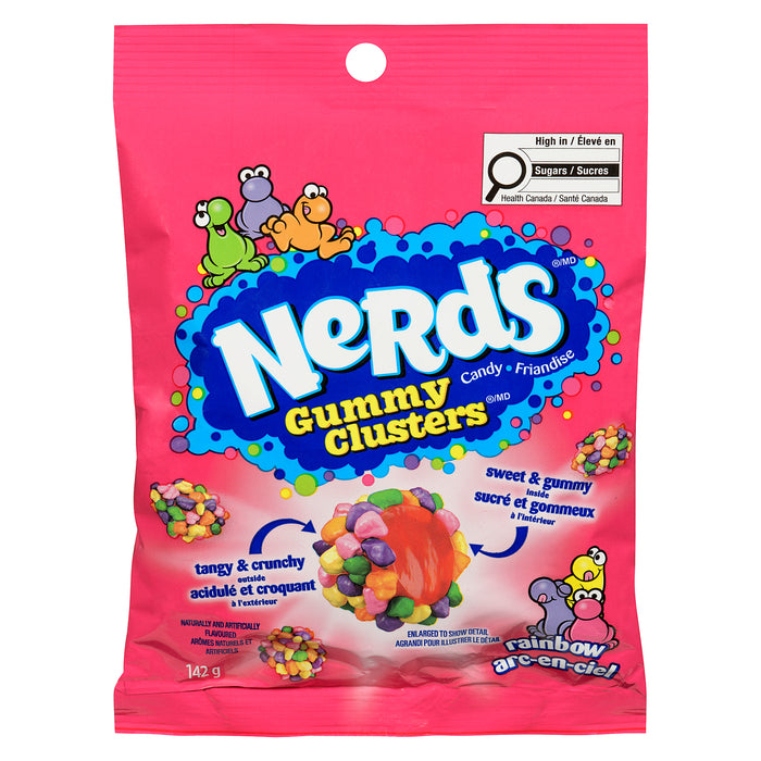 NERDS Gummy Clusters Friandise Arc-en-Ciel, 142 g
