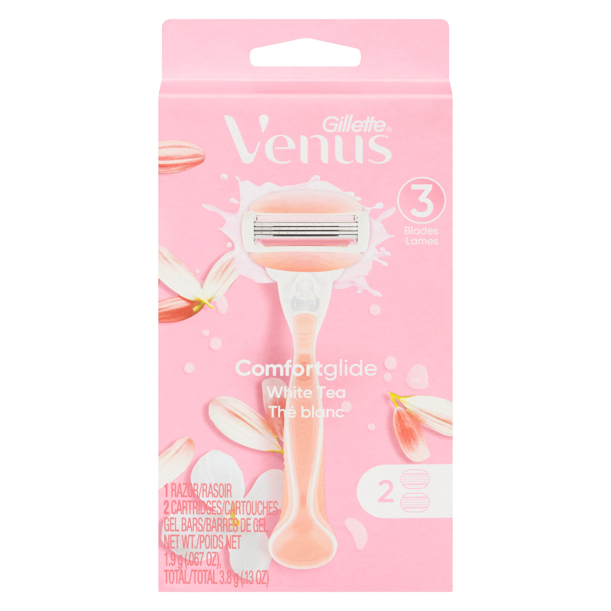Gillette Venus Comfort Glide White Tea Razor, 3Pack Giant Tiger