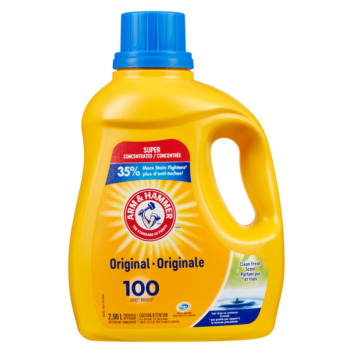 Détergent à lessive 100 brassées Arm & Hammer Original, 2,96 L