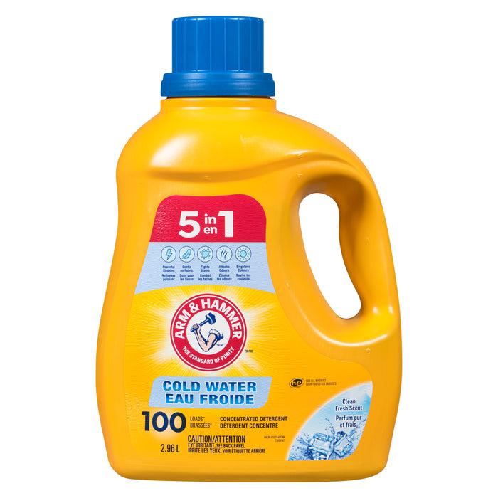 Arm & Hammer Cold Water 100 Load Laundry Detergent, 2.96-L