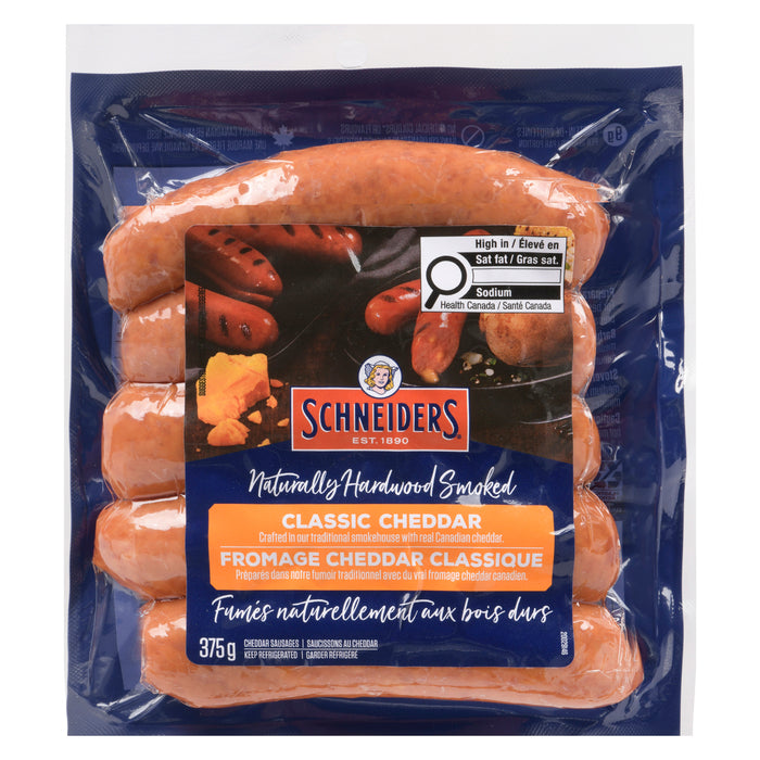 Schneiders Classic Cheddar Sausages, 375 g