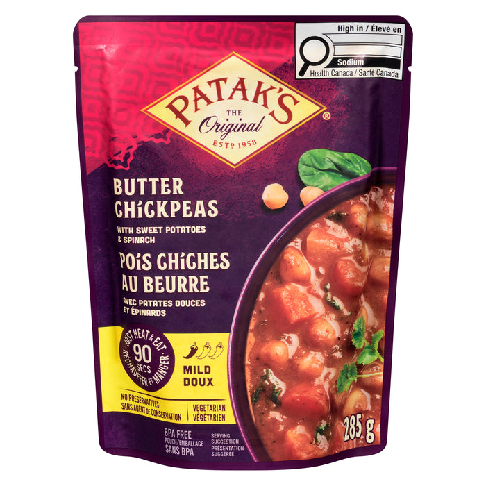 Patak's Butter Chickpeas Mild, 285 g