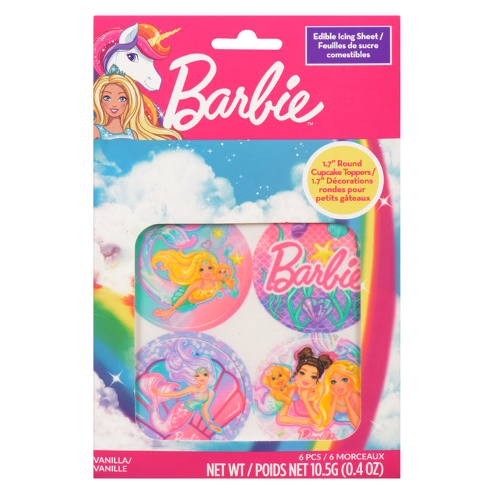 Twinkle Baker Décor Barbie Edible Icing Sheet Vanilla 6 Pcs - 10.5 g