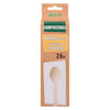 iECO Compostable Birch Spoons, 24-Pack