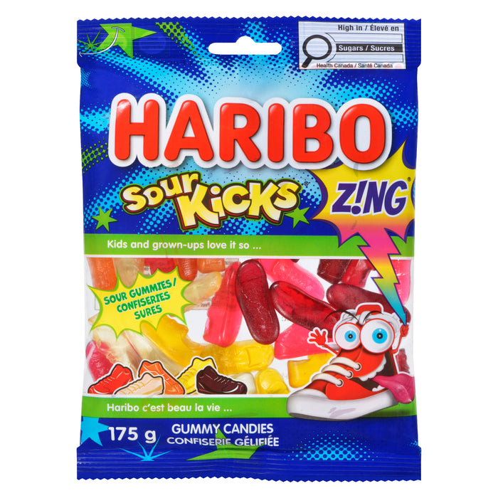Haribo Sour Kicks Z!NG Gummy Candies, 175 g