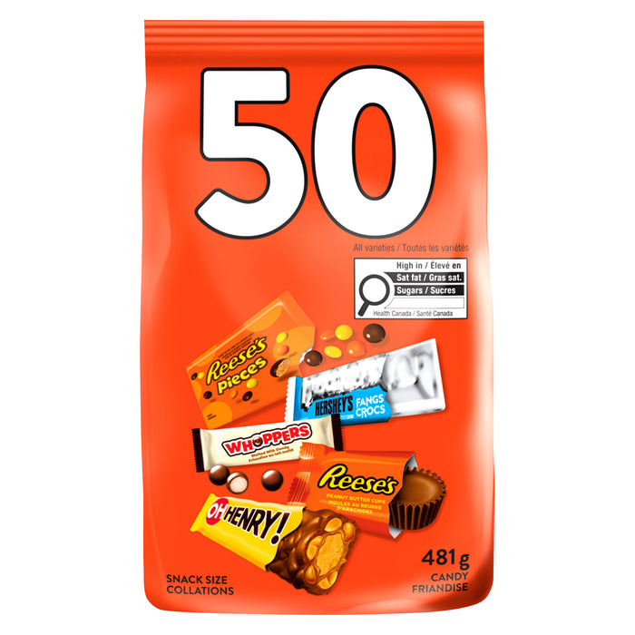 Hershey's Candy Snack Size Bars, 513 g