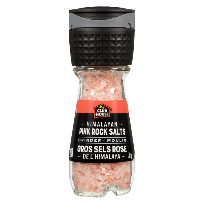 Club House gros sels rose de l'Himalaya moulin, 70 g