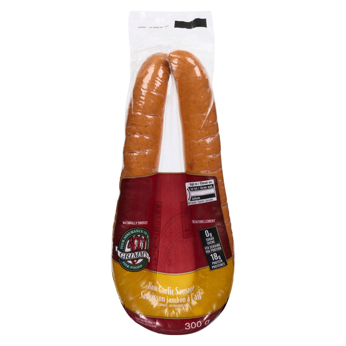 Grimm's Fine Foods Ham Garlic Sausage, 300 g