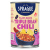 Sprague Vegan Meal Complement Triple Bean Chili, 425-g