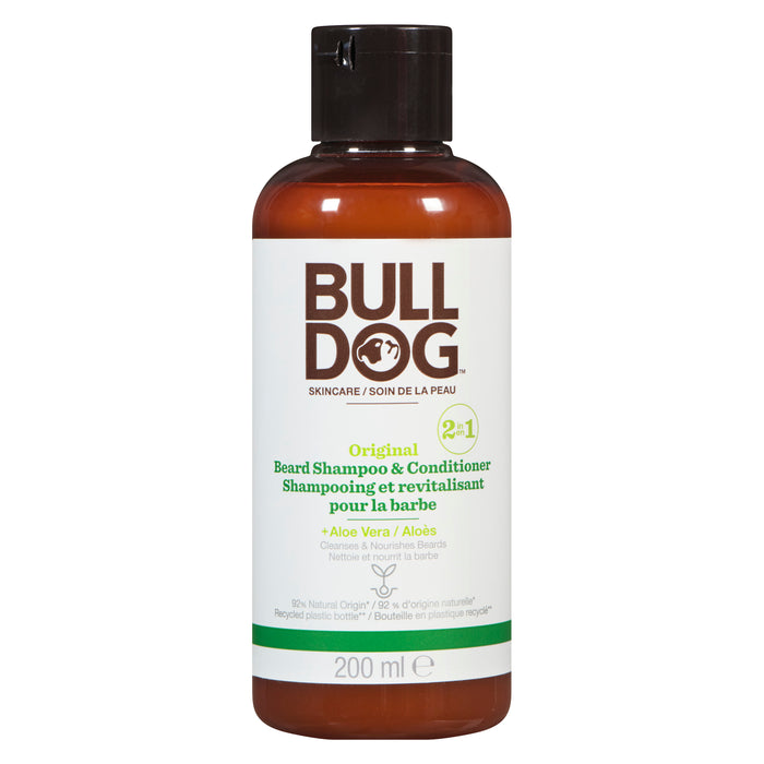 Bulldog 2-in-1 Original Beard Shampoo, 200-ml