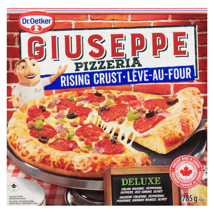 Dr. Oetker Giuseppe Pizzeria Pizza Rising Crust Deluxe, 785 g