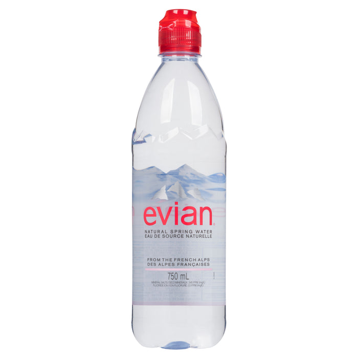 Evian Water Natural Spring, 750 ml