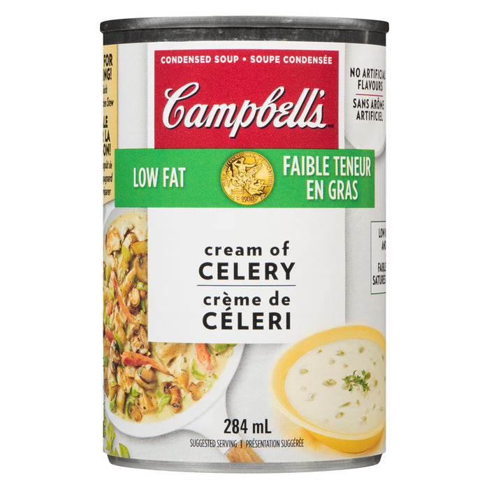 Soupe condensée de crème de céleri à faible teneur en gras Campbell's - 284 ml