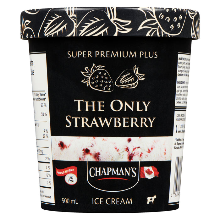 Chapman's Super Premium Plus Ice Cream the Only Strawberry, 500 ml
