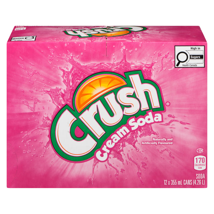 Crush Cream Soda, 12-Pack, 355-ml