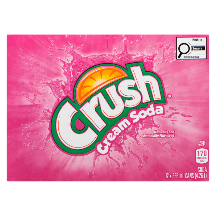 Crush Cream Soda, 12-Pack, 355-ml