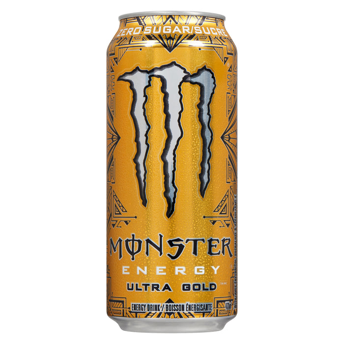 Monster Ultra Gold Energy Drink, 473-ml