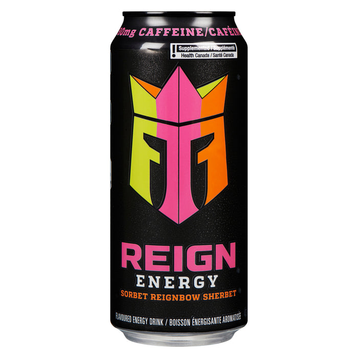Reign Energy boisson énergisante Reignbow Sherbet, 473 ml