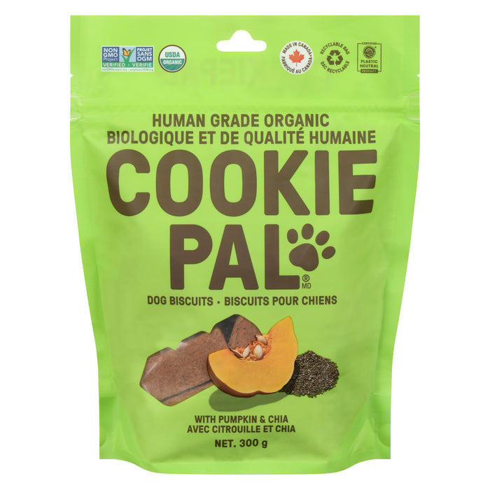 COOKIE PAL Biscuits pour Chiens avec Citrouille et Chia, 300 g