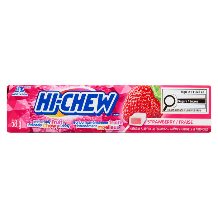 Hi-Chew Intensely Chewy Candy Strawberry, 58 g