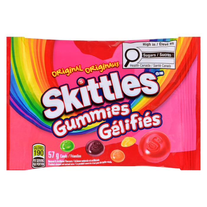 Skittles Friandise Gummies Originaux, 57 g