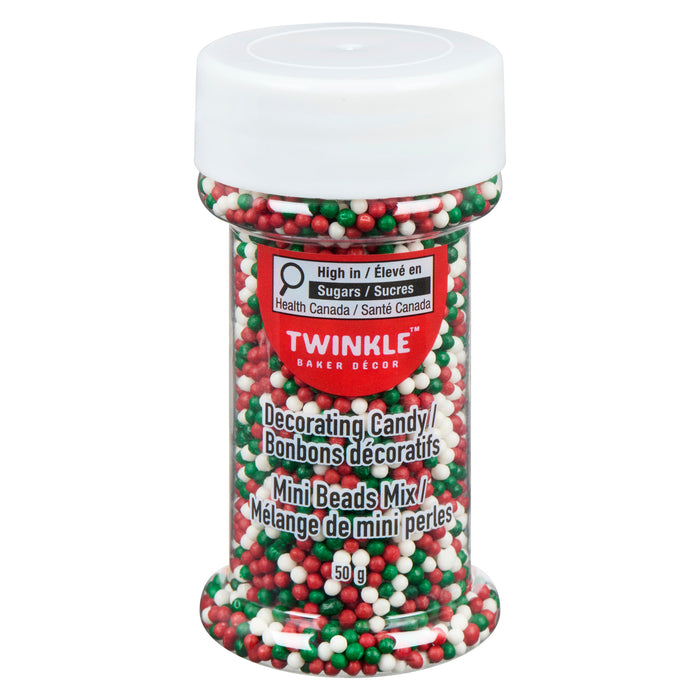 Twinkle Baker Décor Christmas Mini Beads, 50 g