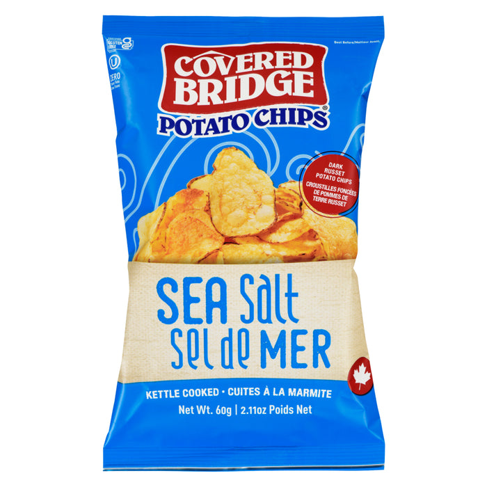 Covered Bridge Potato Chips Sea Salt, 60 g
