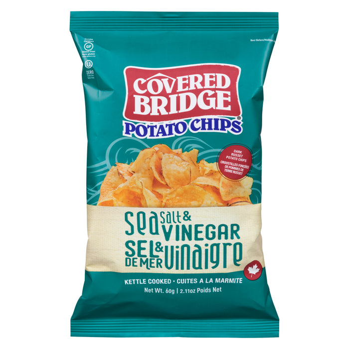 Covered Bridge Potato Chips Sea Salt & Vinegar, 60 g
