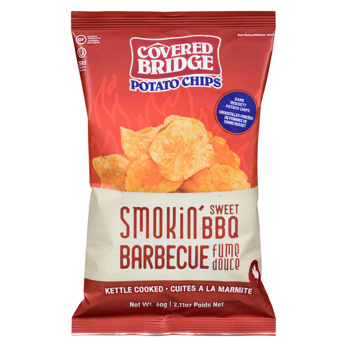 Covered Bridge Potato Chips Smokin' Sweet BBQ, 60 g