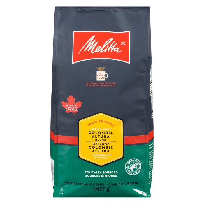 Melitta Whole Bean Medium Roast Colombia Altura Blend Coffee, 907-g