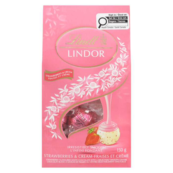 Lindt Lindor Strawberries and Cream, 150 g