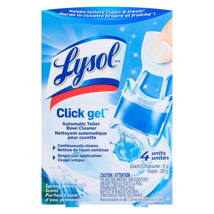 Lysol Click Gel Automatic Toilet Bowl Cleaner, 4-Pack