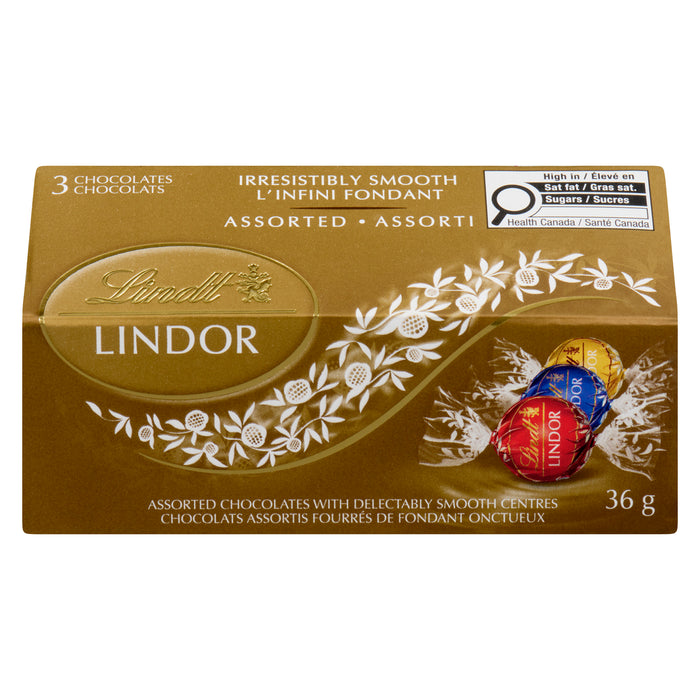 Lindt Lindor Chocolats Assorti, emb. de 3, 36 g