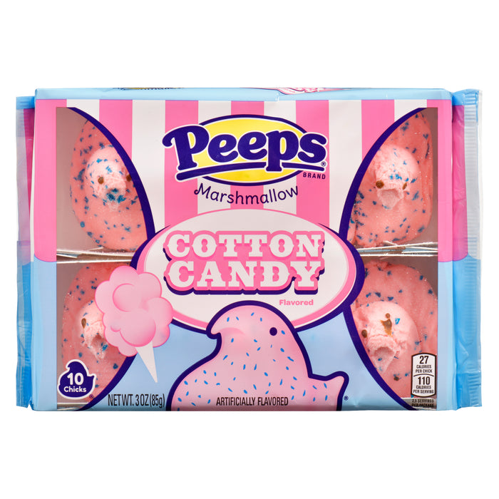 Peeps Marshmallow Cotton Candy, 10-Pack, 85 g